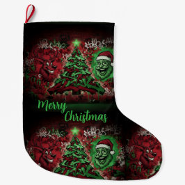 Calcetín Navideño Grande Graffiti Christmas Stocking 12x20