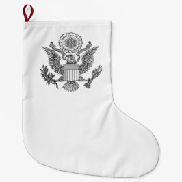 Calcetín Navideño Grande Gran Sello de los Estados Unidos de América (EE.UU