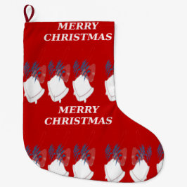 Calcetín Navideño Grande Grande Chaussette de Noël "Merry Christmas"