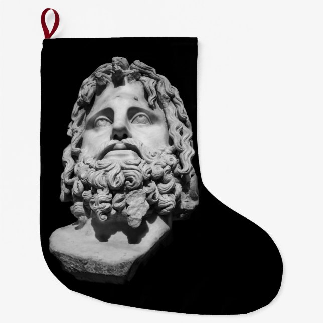 Calcetín Navideño Grande Greco Roman Bust (Anverso)