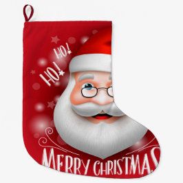 Calcetín Navideño Grande Ha Ha Ha Merry Christmas