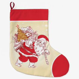 Calcetín Navideño Grande Ha Ha Ha Merry Navidad Grandes Navidades Estaciona