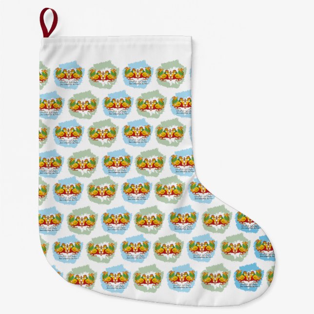 Calcetín Navideño Grande Hansa Puttuwa – Two Entwined Swans (Anverso)