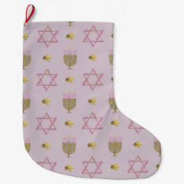 Calcetín Navideño Grande Hanukkah Stocking