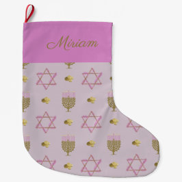 Calcetín Navideño Grande Hanukkah Stocking