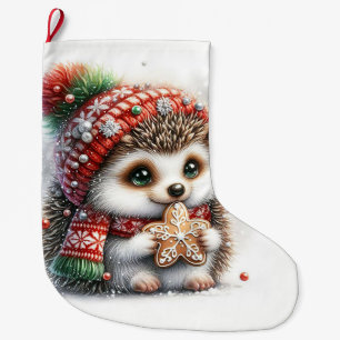 Calcetín Navideño Grande Hedgehog