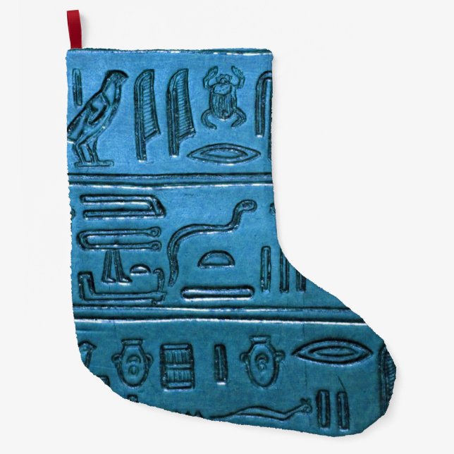 Calcetín Navideño Grande Hieroglyphs_2014_1026 (Anverso)