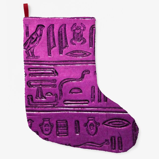 Calcetín Navideño Grande Hieroglyphs_2014_1030 (Anverso)