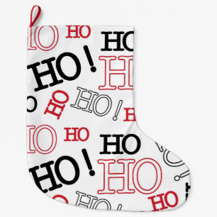 Calcetín Navideño Grande Ho Ho Ho Ho