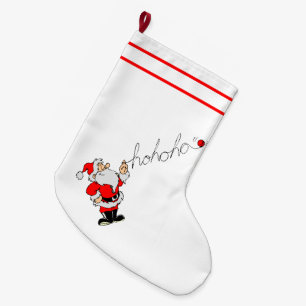 Calcetín Navideño Grande Ho Ho Ho Santa
