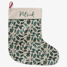 Hojas de Acebo Navidad Personalizada