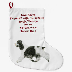 Calcetín Navideño Grande Inglés cocker spaniel