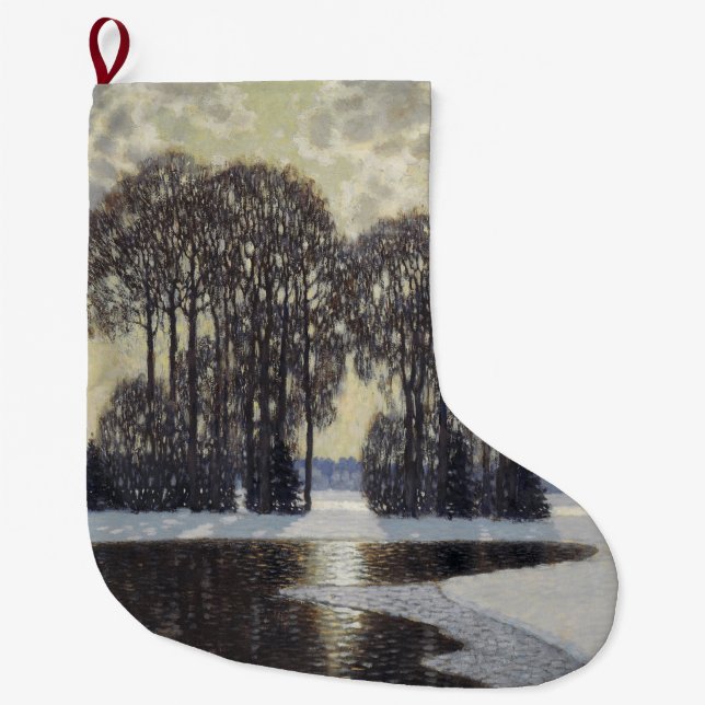 Calcetín Navideño Grande Invierno (de Vilhelms Purvitis) (Anverso)