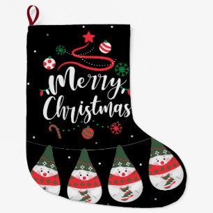 Calcetín Navideño Grande Jingle Bells Joyful Greetings Collection