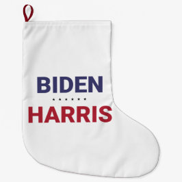 Calcetín Navideño Grande Joe Biden y Kamala Harris (elecciones de 2020 en E
