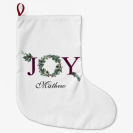 Calcetín Navideño Grande Joy for the holidays