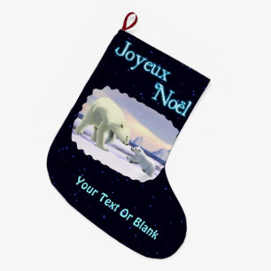 Calcetín Navideño Grande Joyeux Noё l - Mama Nose Best