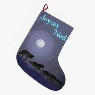 Calcetín Navideño Grande Joyeux Noё l - Wolf Pack