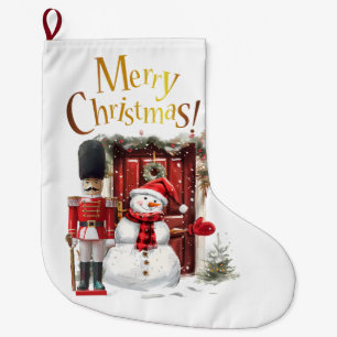 Calcetín Navideño Grande Juguete soldado británico gorra de piel de oso y m