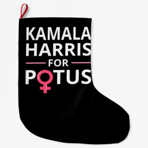 Calcetín Navideño Grande Kamala Harris por POTUS I