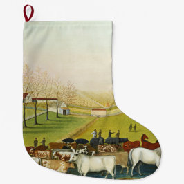 Calcetín Navideño Grande La granja Cornell (Pennsylvania Landscape)