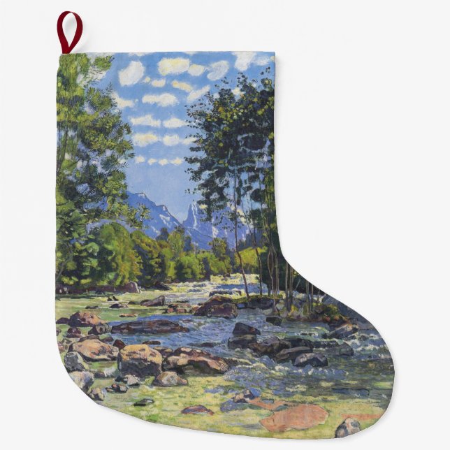 Calcetín Navideño Grande La Lutschina Negra (de Ferdinand Hodler) (Anverso)