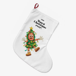 Calcetín Navideño Grande ¡La Navidad más Wurst de todas! Salami divertido