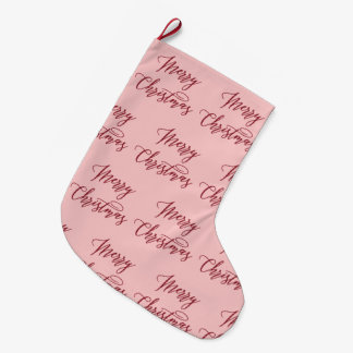Calcetín Navideño Grande Letras de tipografía de escritura navideña