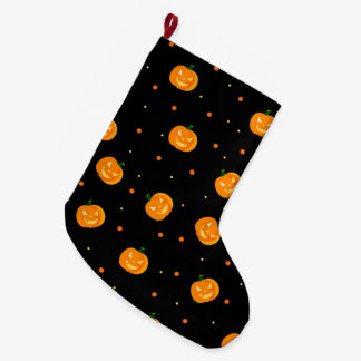 Calcetín Navideño Grande Lluvia de calabaza