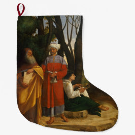 Calcetín Navideño Grande Los tres filósofos (sabios) (de Giorgione)