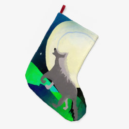 Calcetín Navideño Grande Luna del lobo