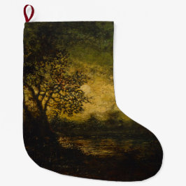 Calcetín Navideño Grande Luz de luna (por Ralph Albert Blakelock)