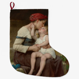 Calcetín Navideño Grande Madre amorosa con su hijo adorable (Perrault)