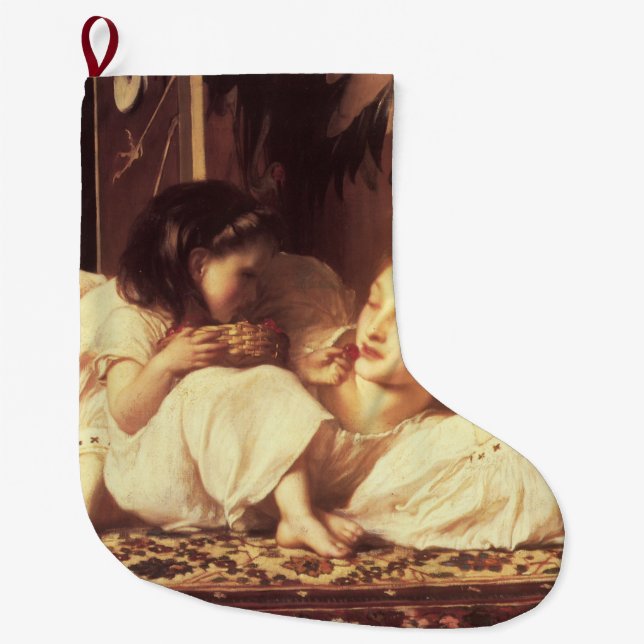 Calcetín Navideño Grande Madre e hijo (mujer y su hija) (Anverso)