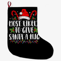 Más Probable Que Le Dé Un Abrazo A Santa En Navida