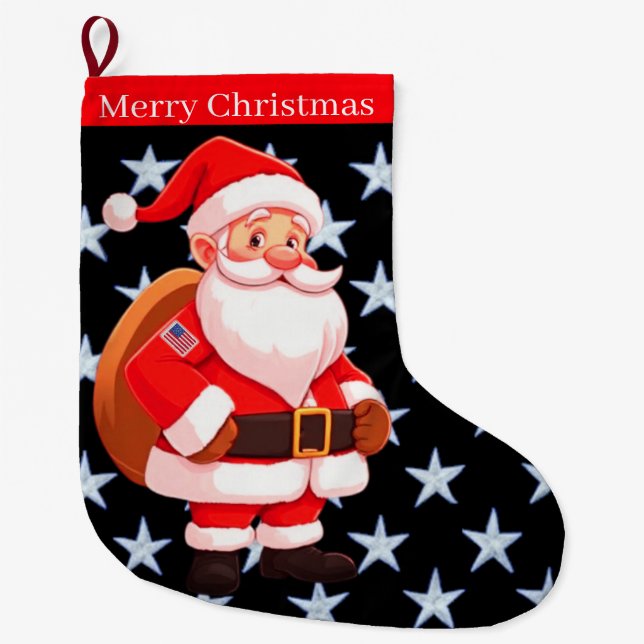 CALCETÍN NAVIDEÑO GRANDE MEDIA DE NAVIDAD (Anverso)