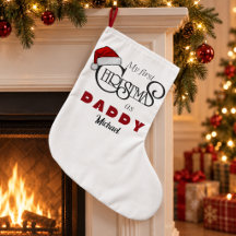 Medias de Navidad personalizadas para el primer Na