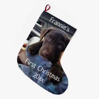 Calcetín Navideño Grande Medias de Navidad personalizadas para el primer Na