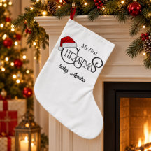 Medias de Navidad personalizadas para mi primer be