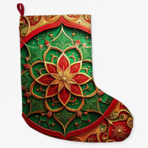 Medias Navideñas de Festa de Oro Rojo
