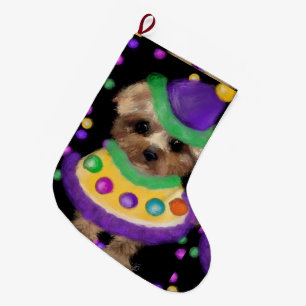 CALCETÍN NAVIDEÑO GRANDE MINI YORKIE POO