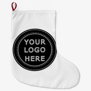 Calcetín Navideño Grande Moderno, Minimalista, elegante y Personalizable