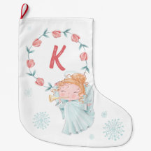 Monograma de Ángel de Navidad