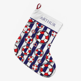 Calcetín Navideño Grande Nautical Lifebelt