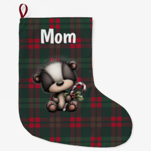 Calcetín Navideño Grande Navidad de cubito lindo personalizado