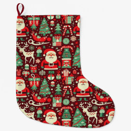 Calcetín Navideño Grande Navidades