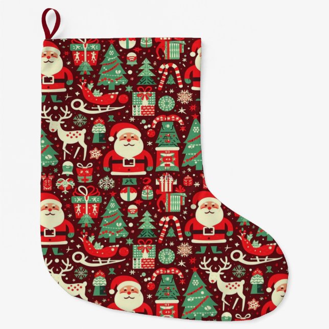 Calcetín Navideño Grande Navidades (Anverso)