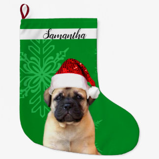 Calcetín Navideño Grande Navidades Alboroteo de perro