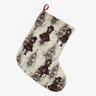 Calcetín Navideño Grande Navidades alternativos de Punk de vapor gótico