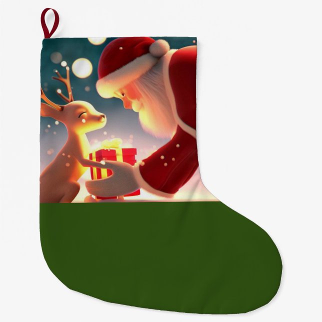 Calcetín Navideño Grande Navidades Amabilidad 1 (Anverso)